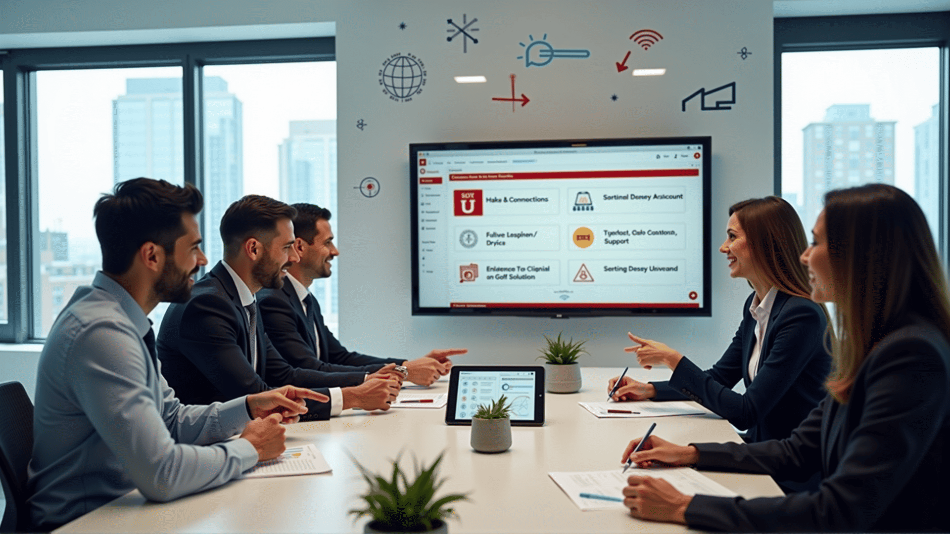 Infographic of business account benefits